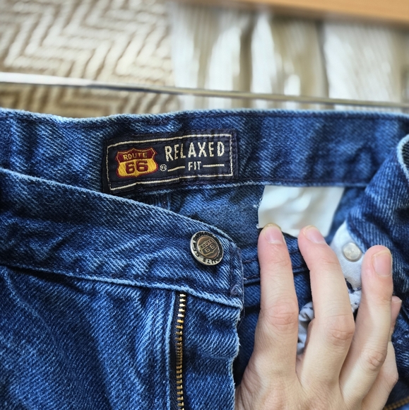 Vintage Route 66 Denim Blue Jeans - Picture 6 of 6
